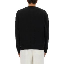 SWEATSHIRT WITH LAUREL CROWN LOGO EMBROIDERY