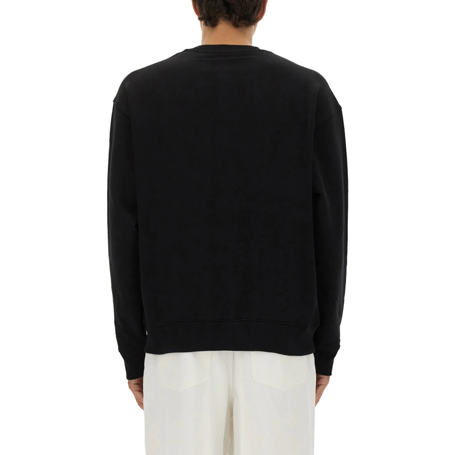 SWEATSHIRT WITH LAUREL CROWN LOGO EMBROIDERY