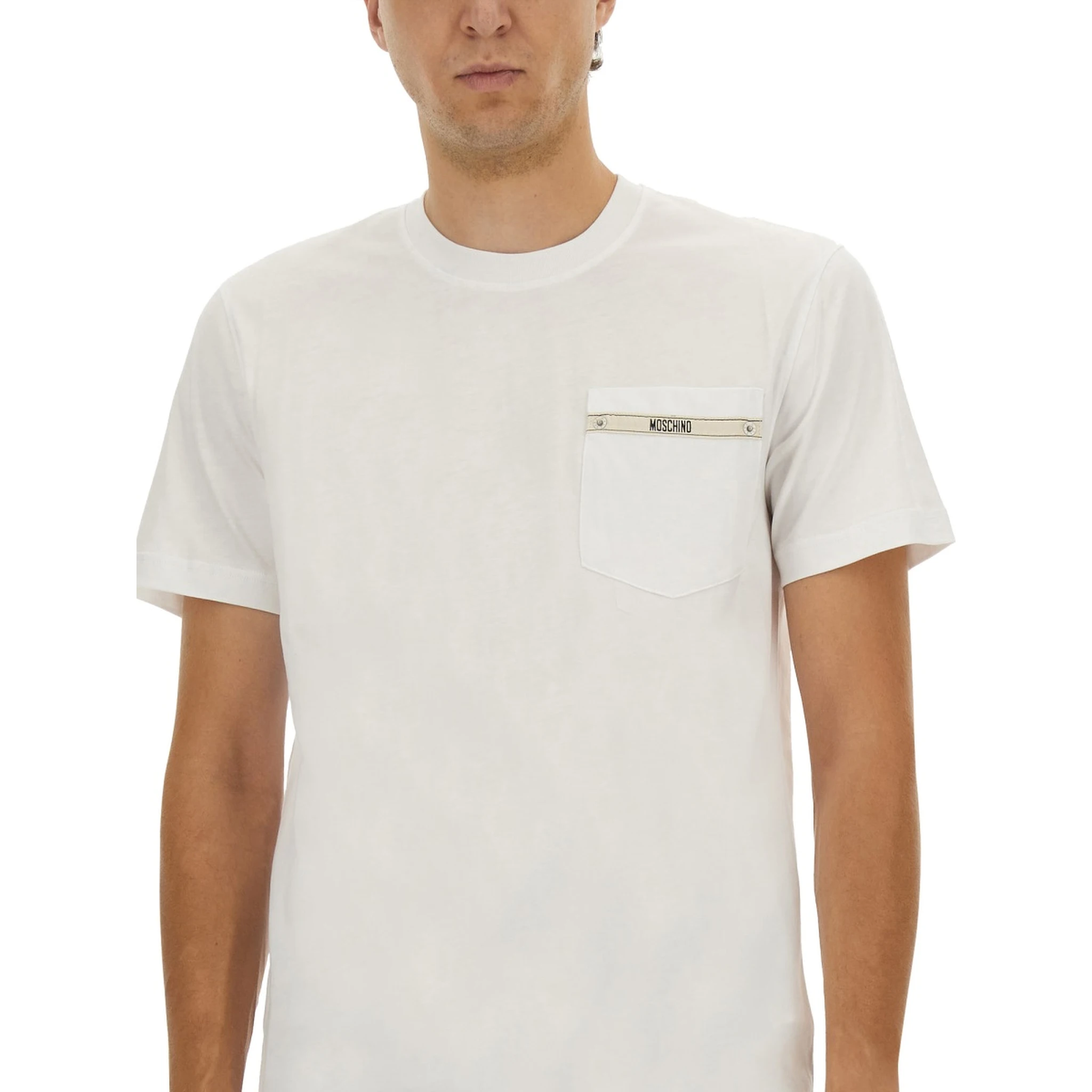 T-SHIRT WITH LOGO RIBBON