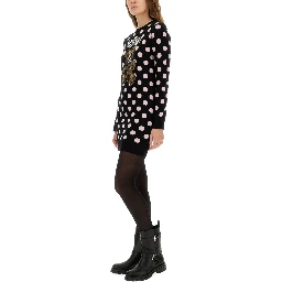 POLKA DOT DRESS WITH LOGO