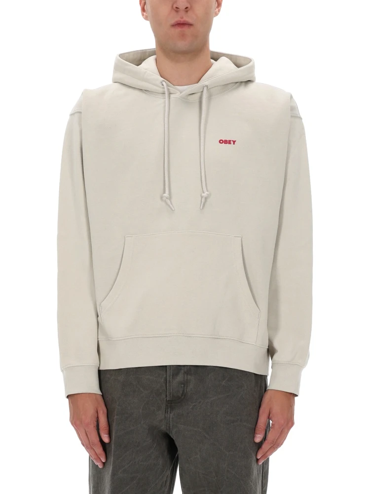 SWEATSHIRT WITH LOGO AND PRINT