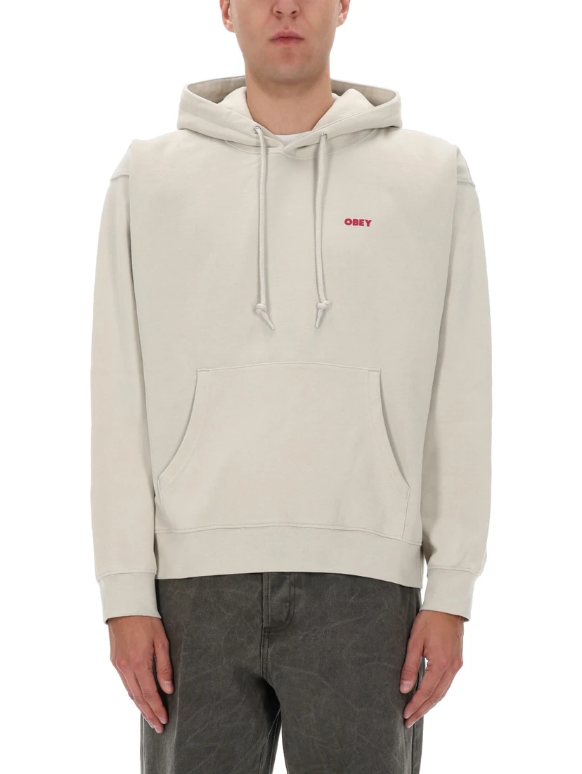 SWEATSHIRT WITH LOGO AND PRINT