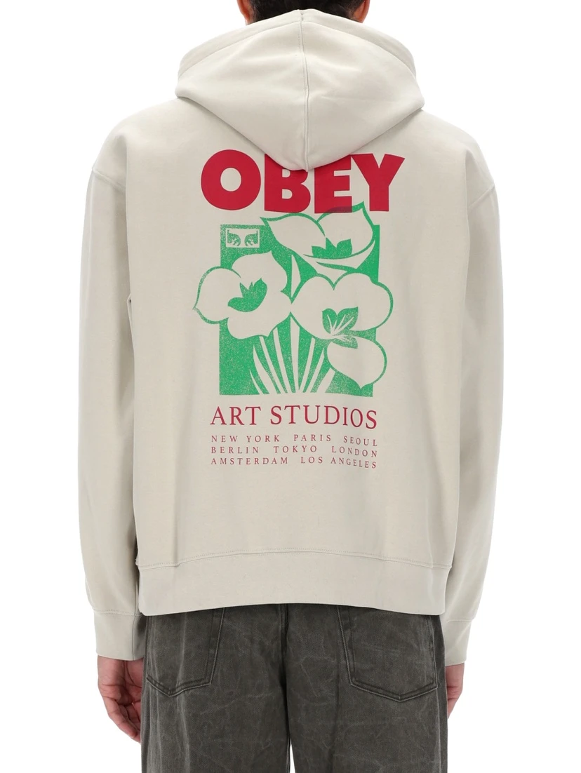 SWEATSHIRT WITH LOGO AND PRINT