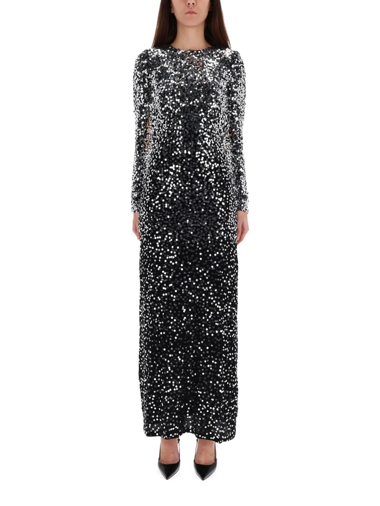 LONG DRESS WITH SEQUINS