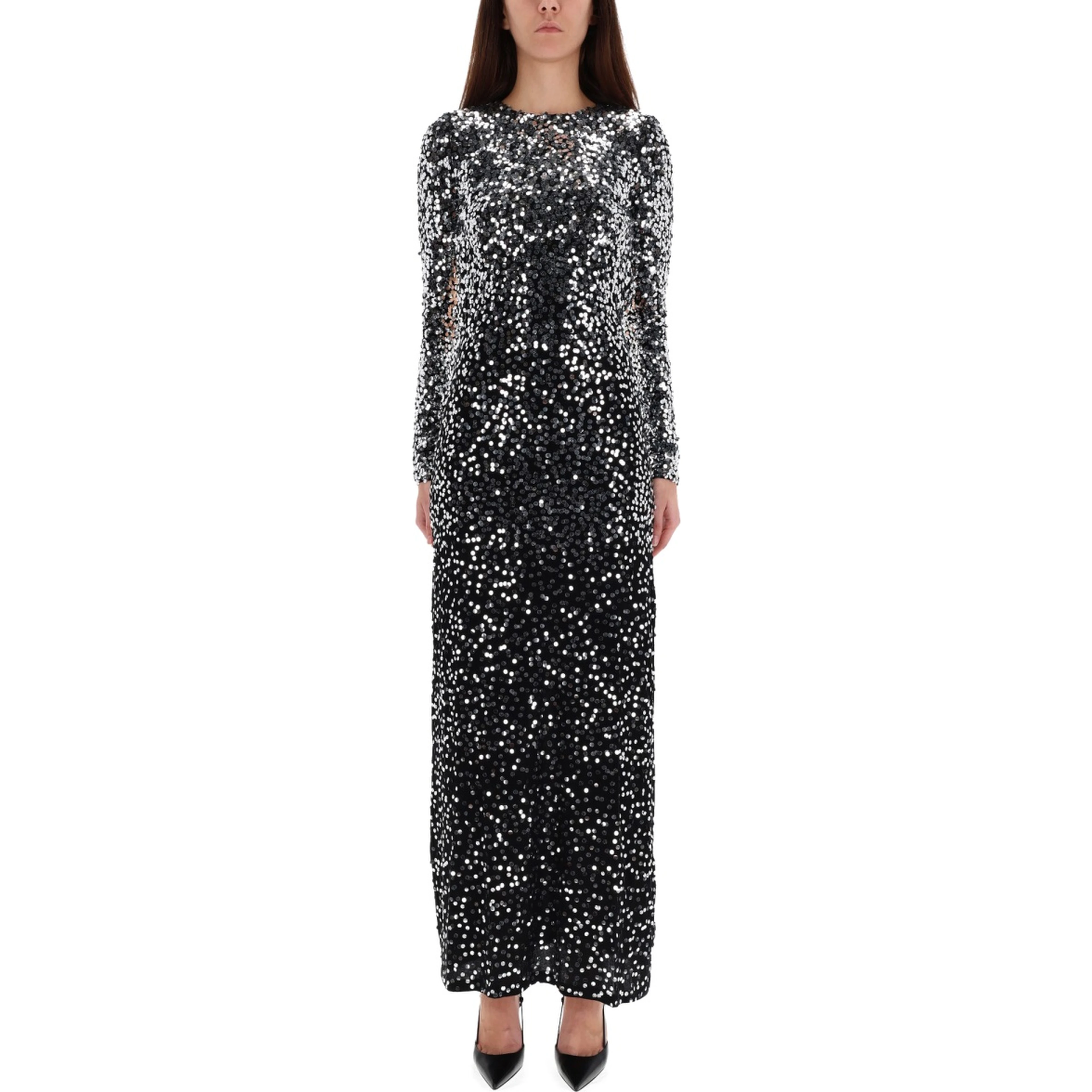 LONG DRESS WITH SEQUINS