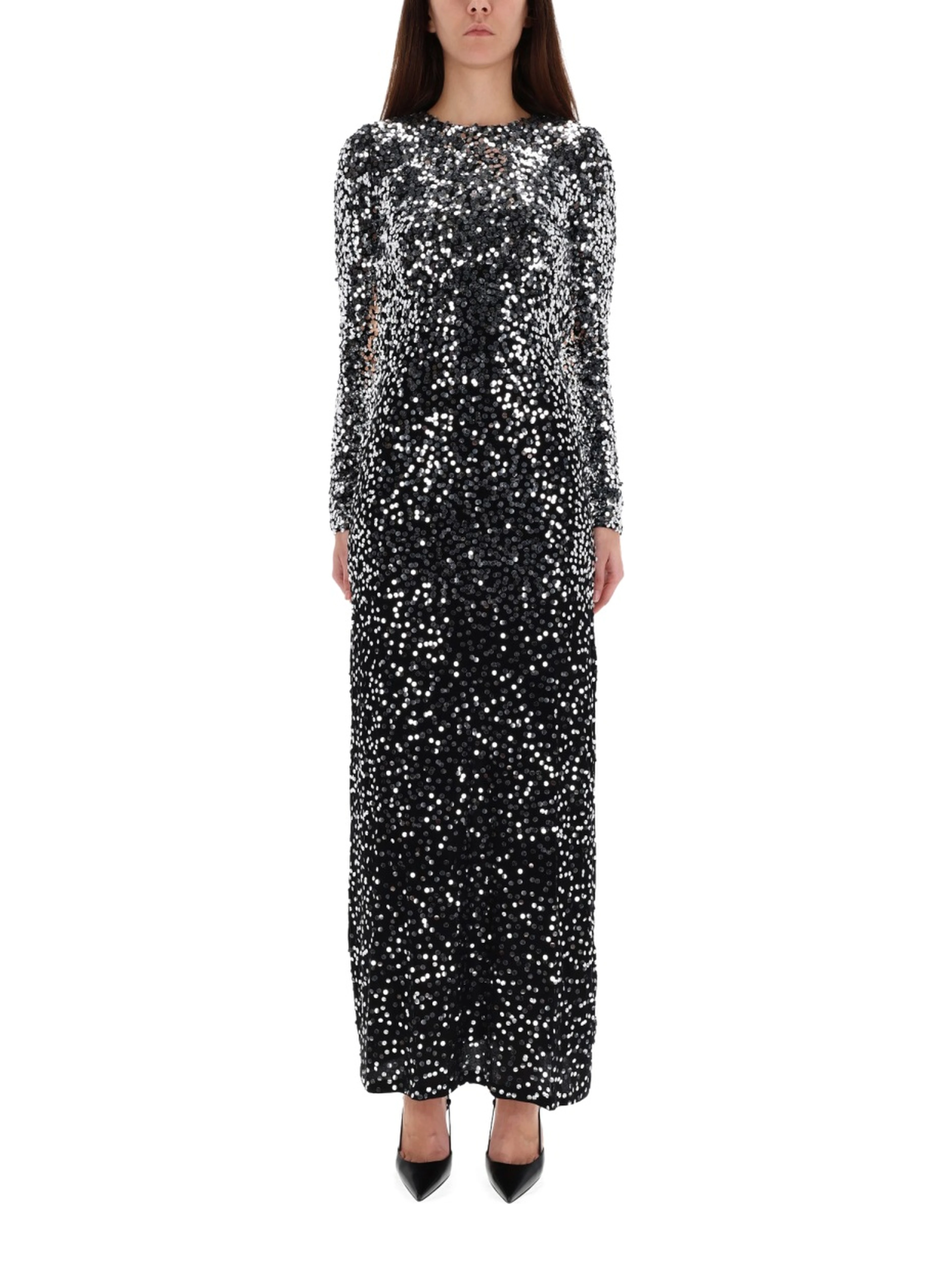 LONG DRESS WITH SEQUINS