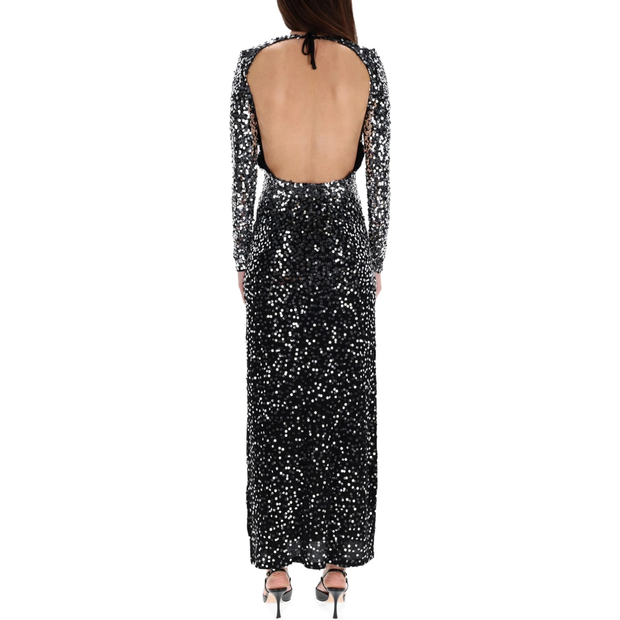 LONG DRESS WITH SEQUINS