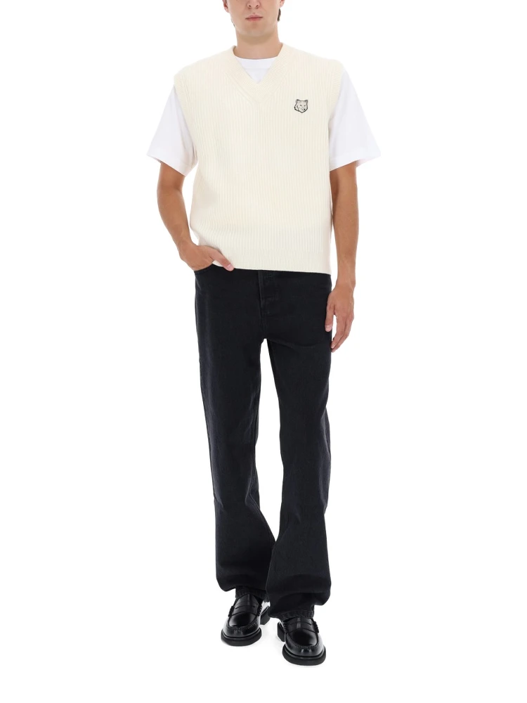 RIBBED VEST WITH FOX PATCH alternative
