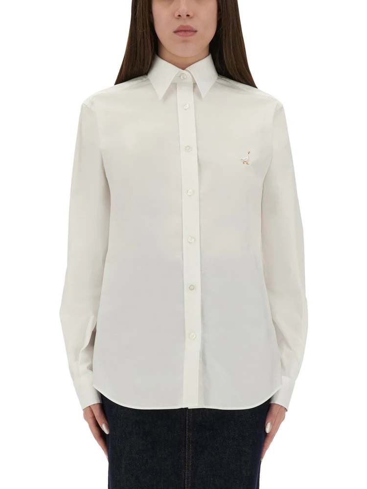 SHIRT WITH "GOOSE" EMBROIDERY