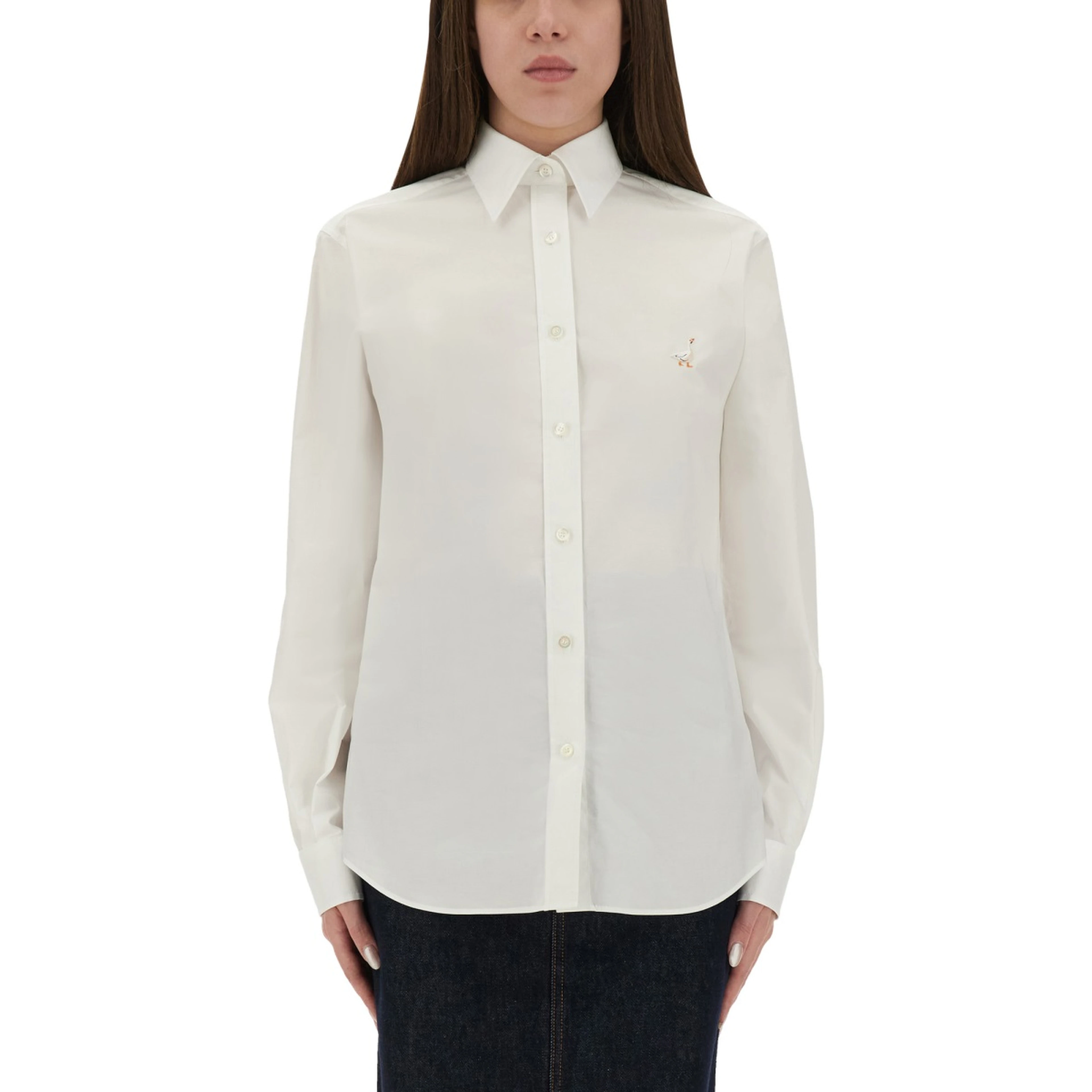 SHIRT WITH "GOOSE" EMBROIDERY