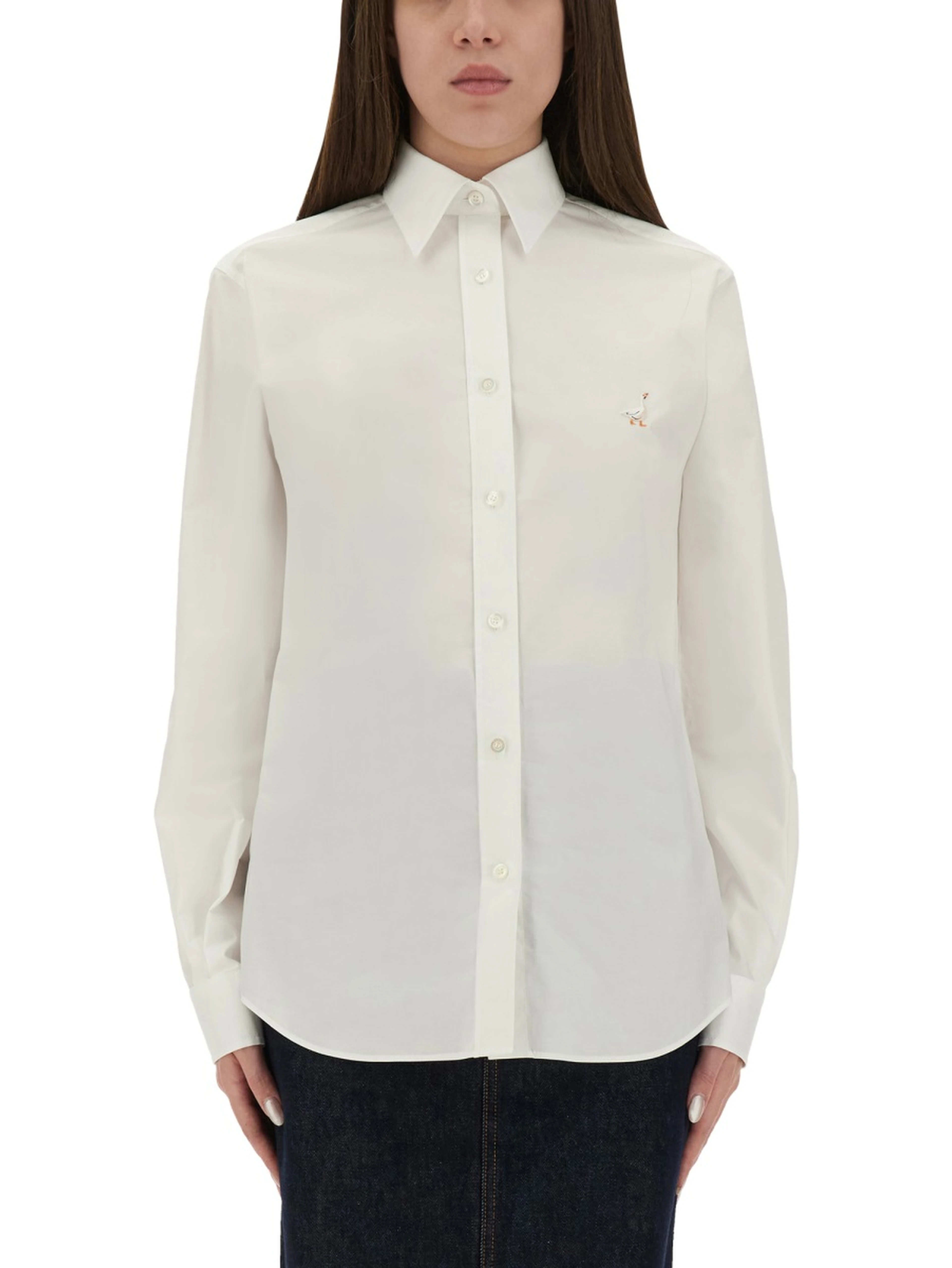 SHIRT WITH "GOOSE" EMBROIDERY