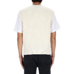 RIBBED VEST WITH FOX PATCH