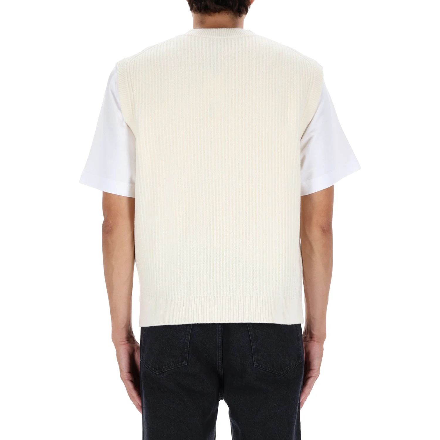 RIBBED VEST WITH FOX PATCH