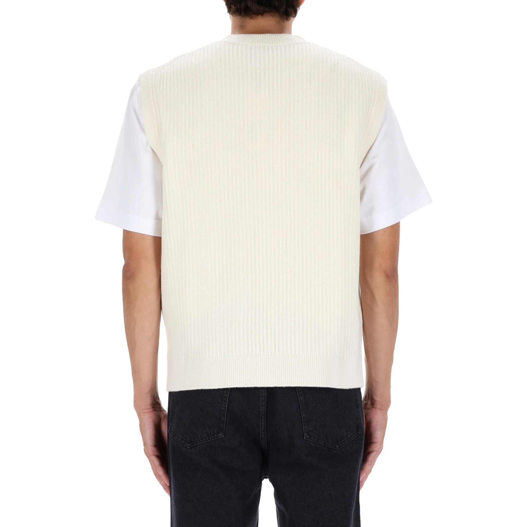 RIBBED VEST WITH FOX PATCH