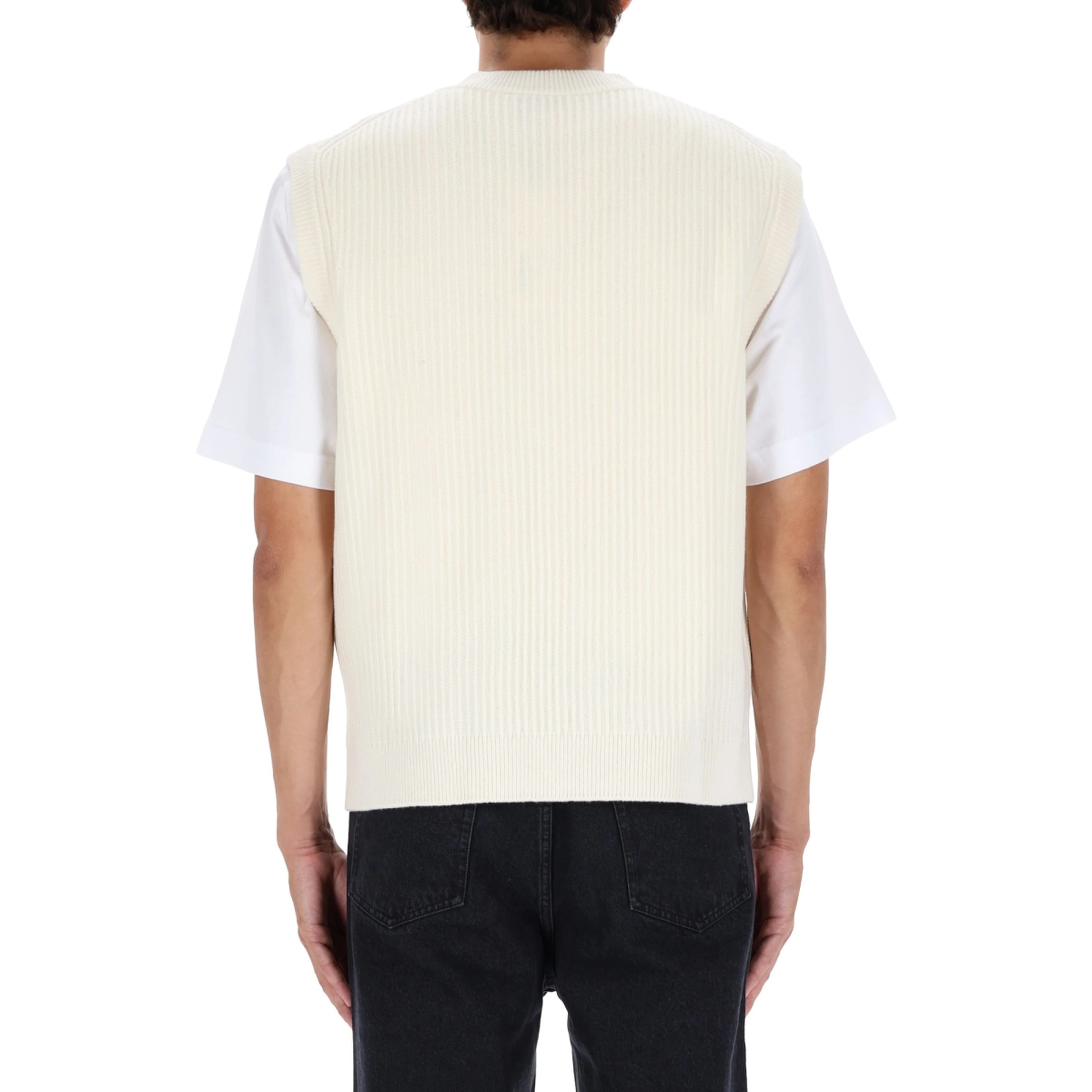 RIBBED VEST WITH FOX PATCH