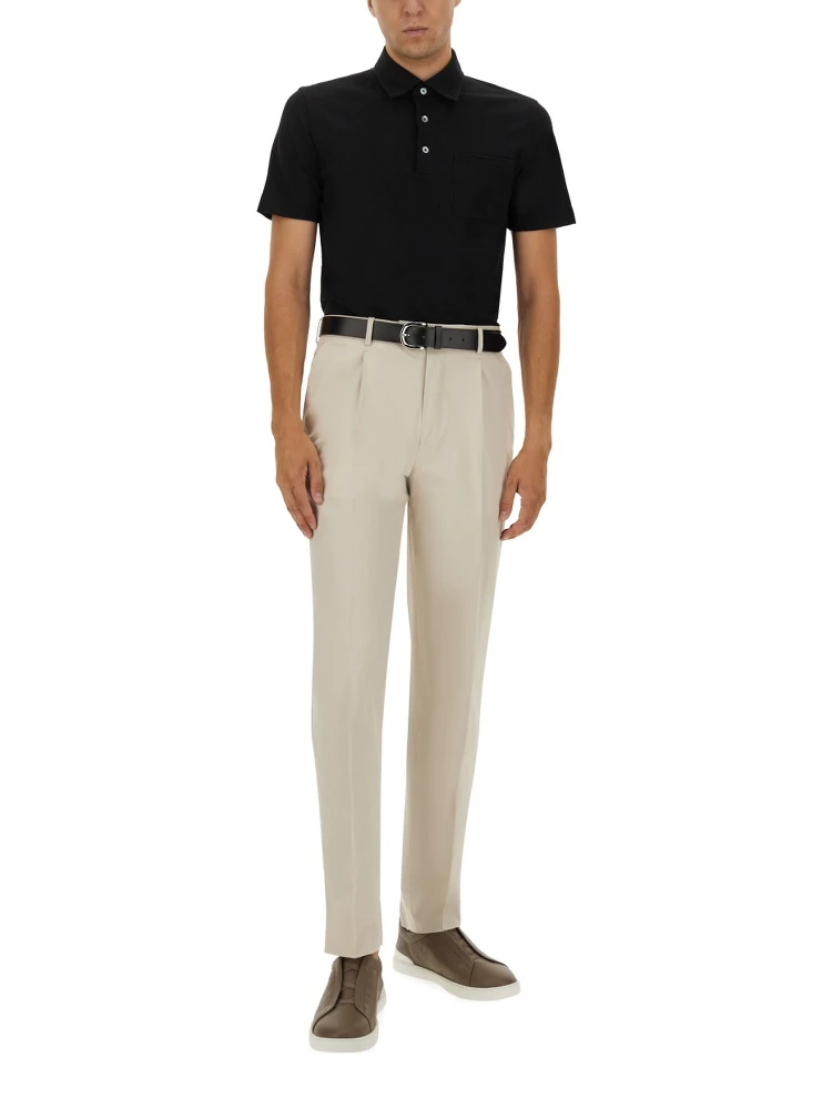 COTTON POLO SHIRT WITH POCKET alternative