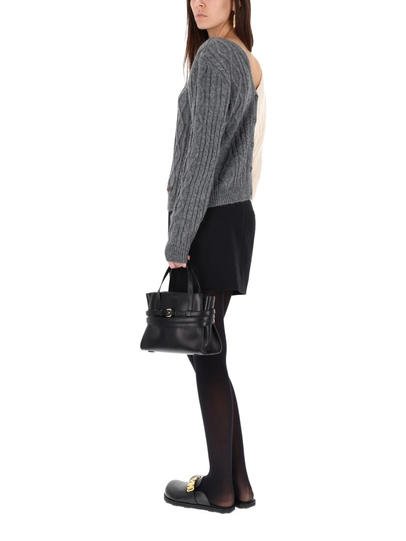 TWO-TONE CARDIGAN