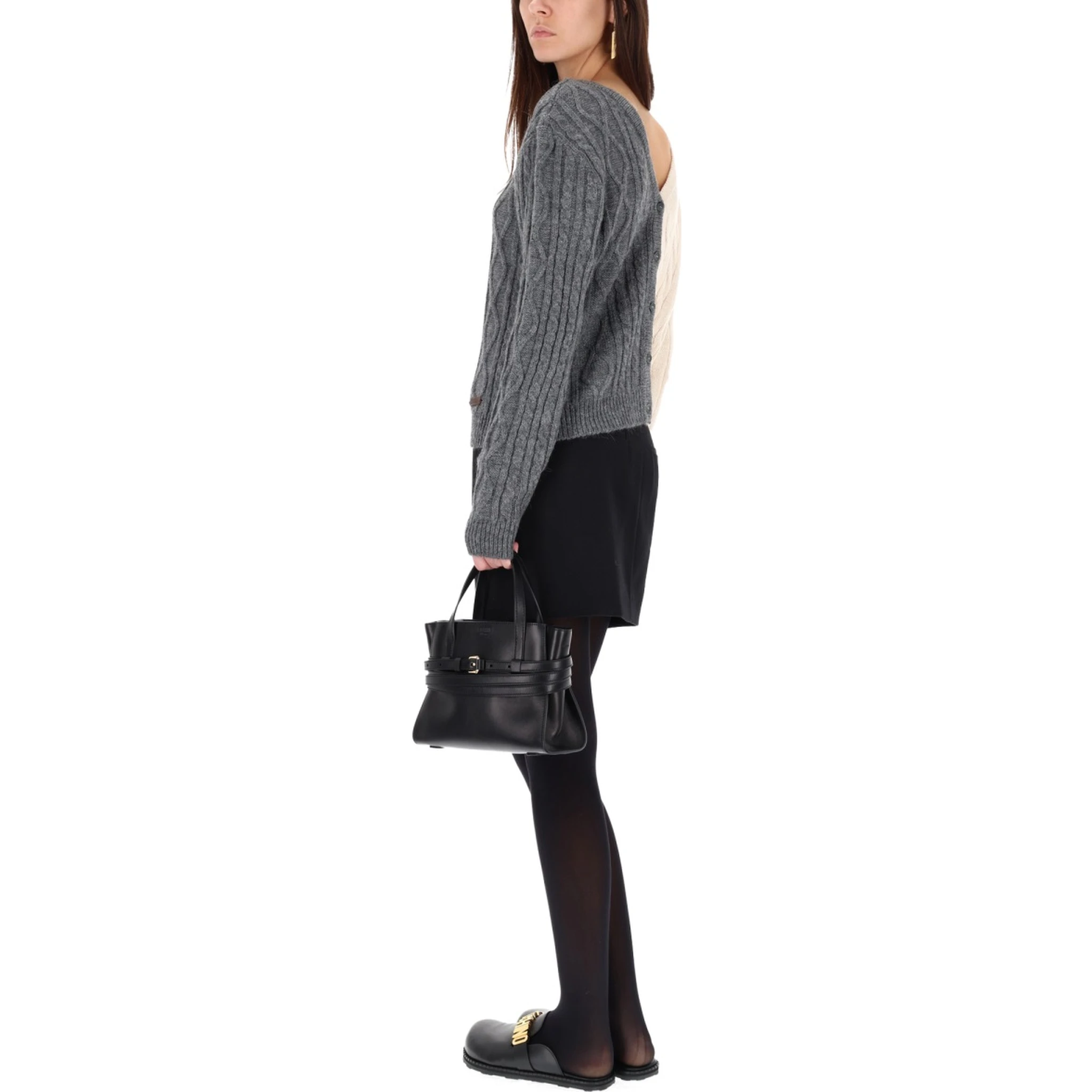 TWO-TONE CARDIGAN