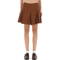 PLEATED MINISKIRT