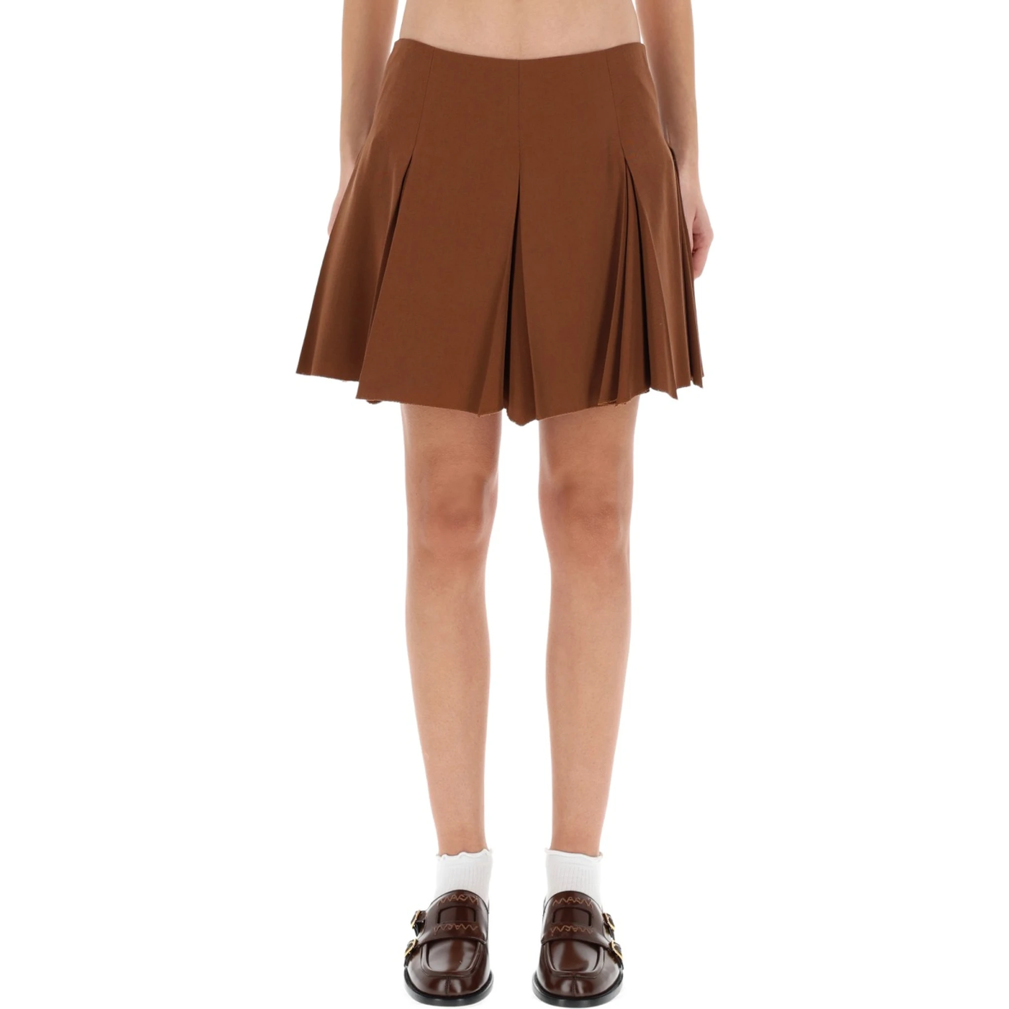 PLEATED MINISKIRT