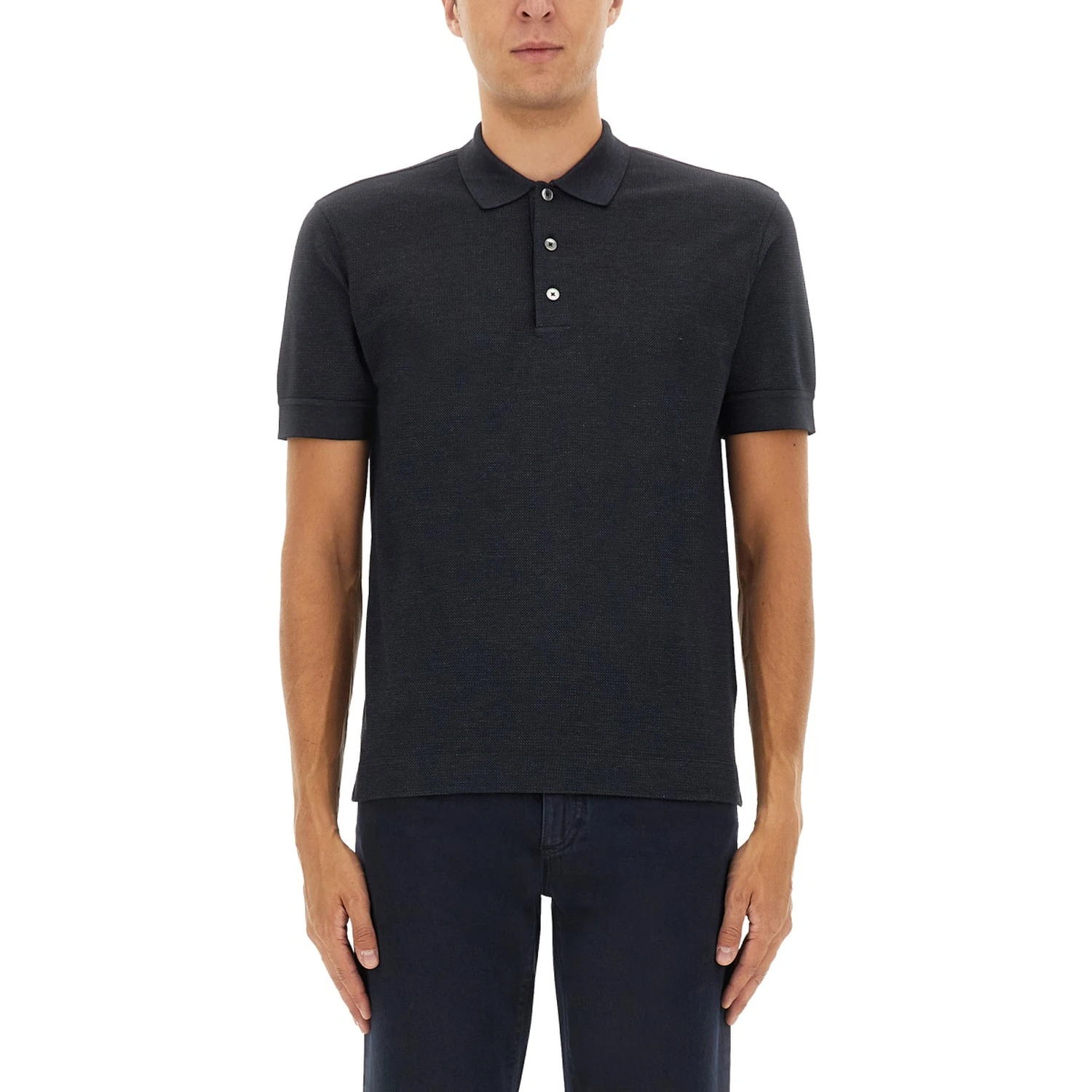 COTTON BLEND POLO SHIRT