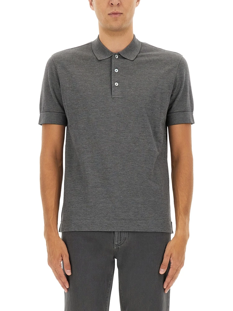 COTTON BLEND POLO SHIRT