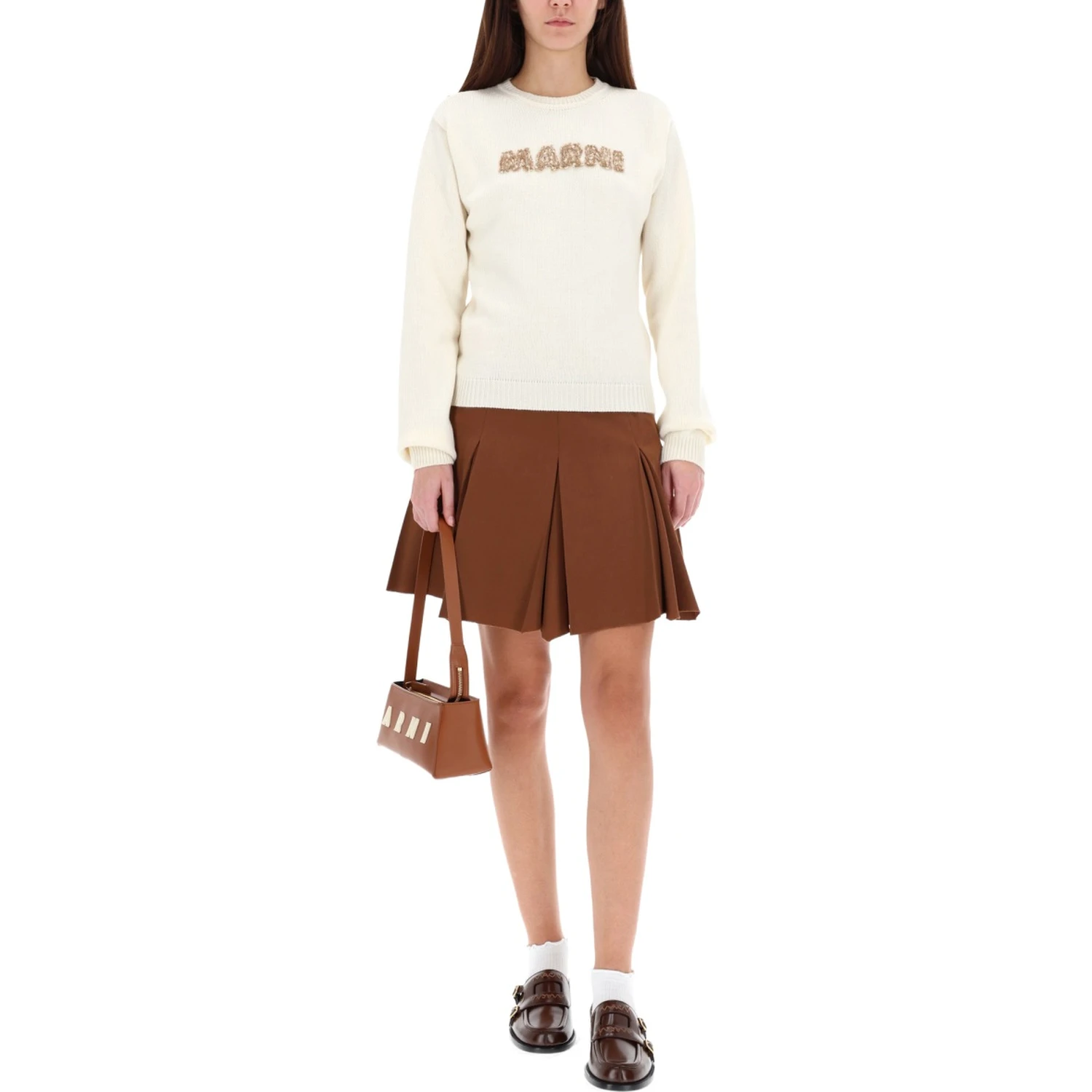PLEATED MINISKIRT