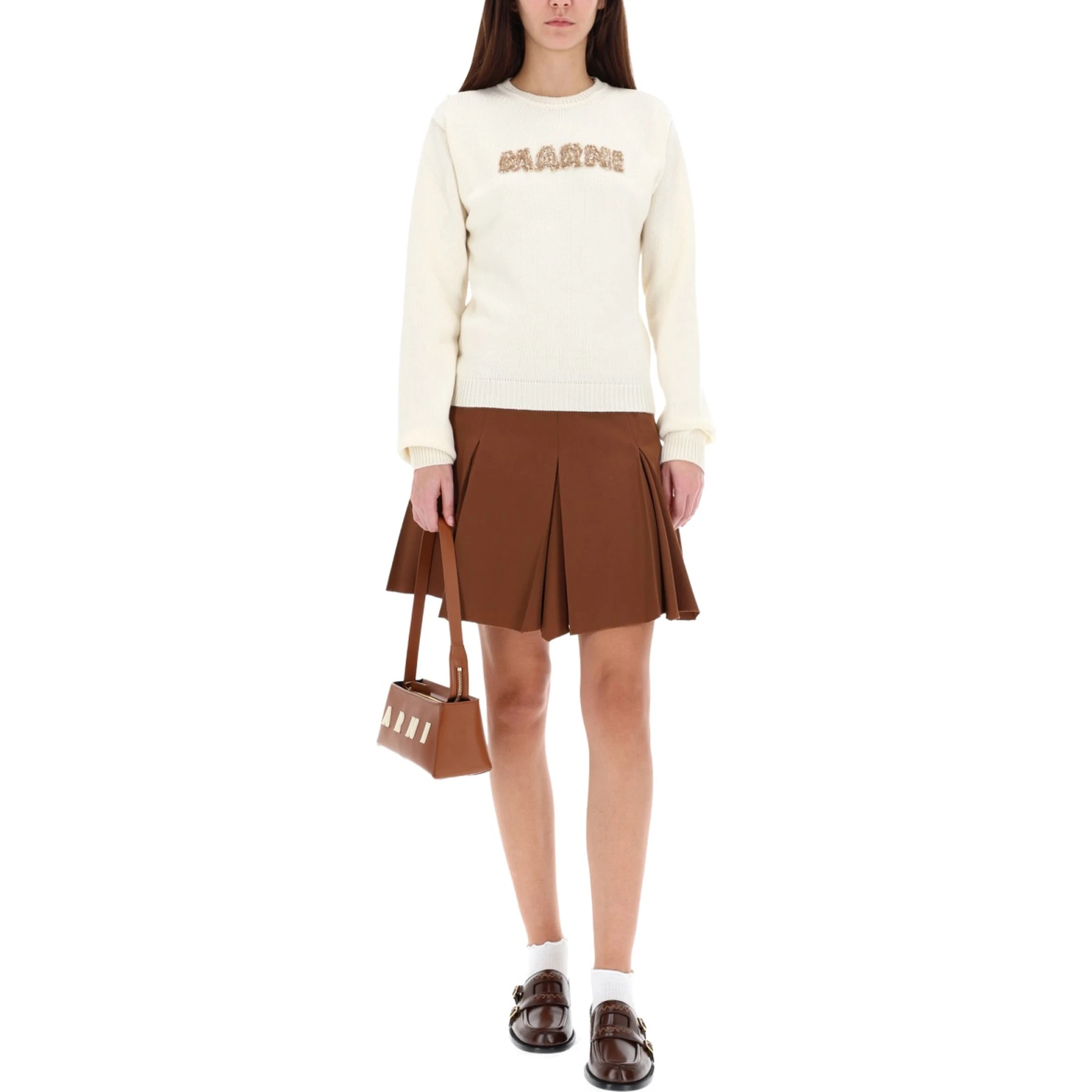 PLEATED MINISKIRT