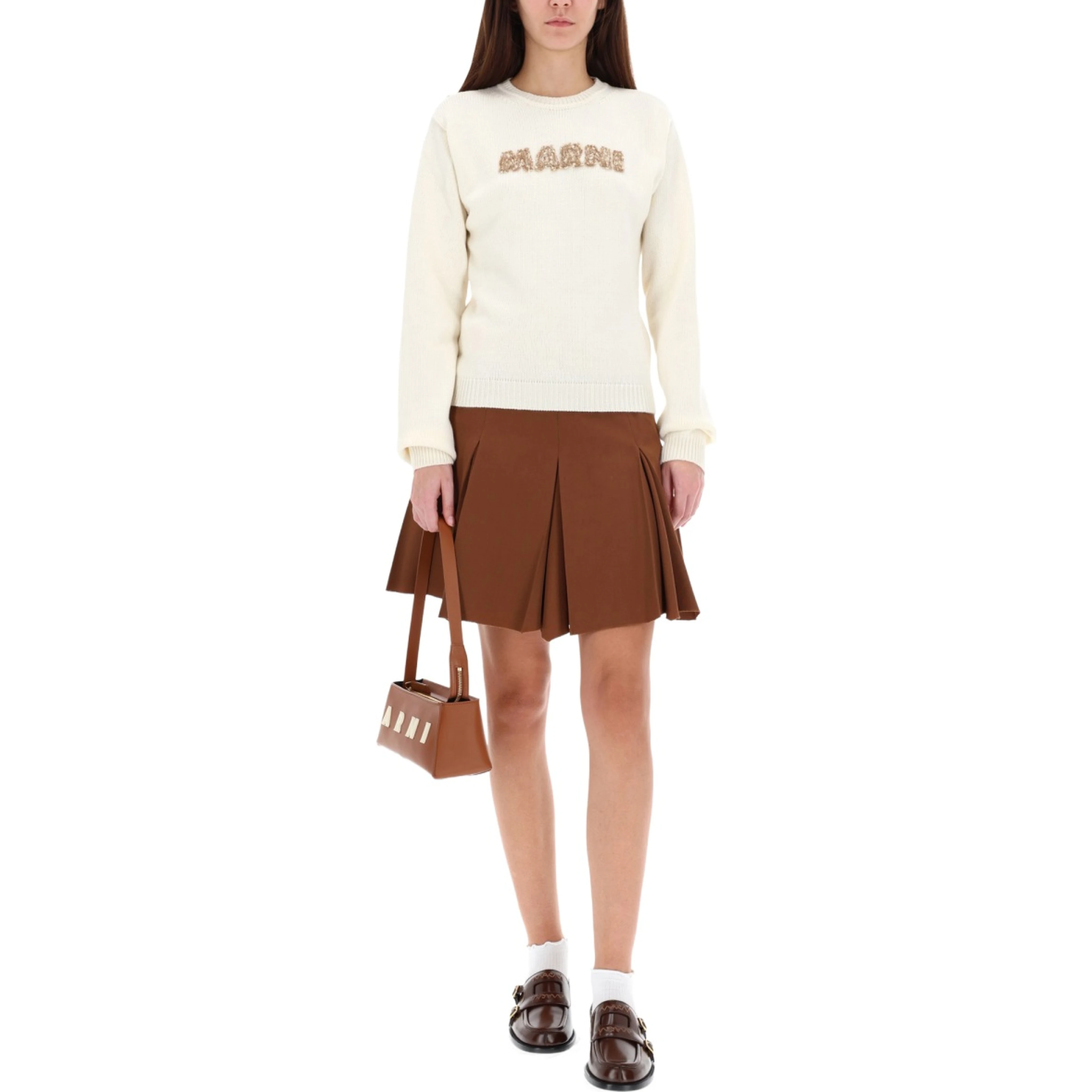 PLEATED MINISKIRT