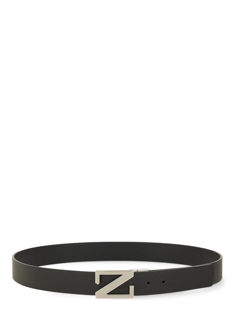 REVERSIBLE BELT WITH MONOGRAM "Z" BUCKLE