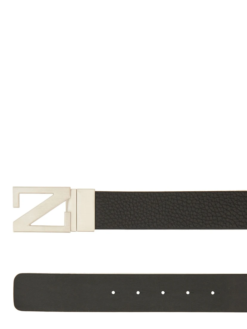 REVERSIBLE BELT WITH MONOGRAM "Z" BUCKLE