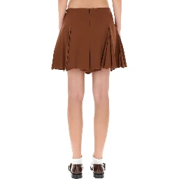 PLEATED MINISKIRT