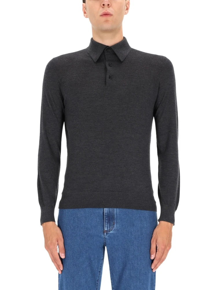 CASHMERE POLO SHIRT
