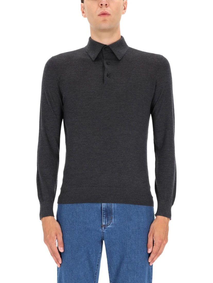 CASHMERE POLO SHIRT