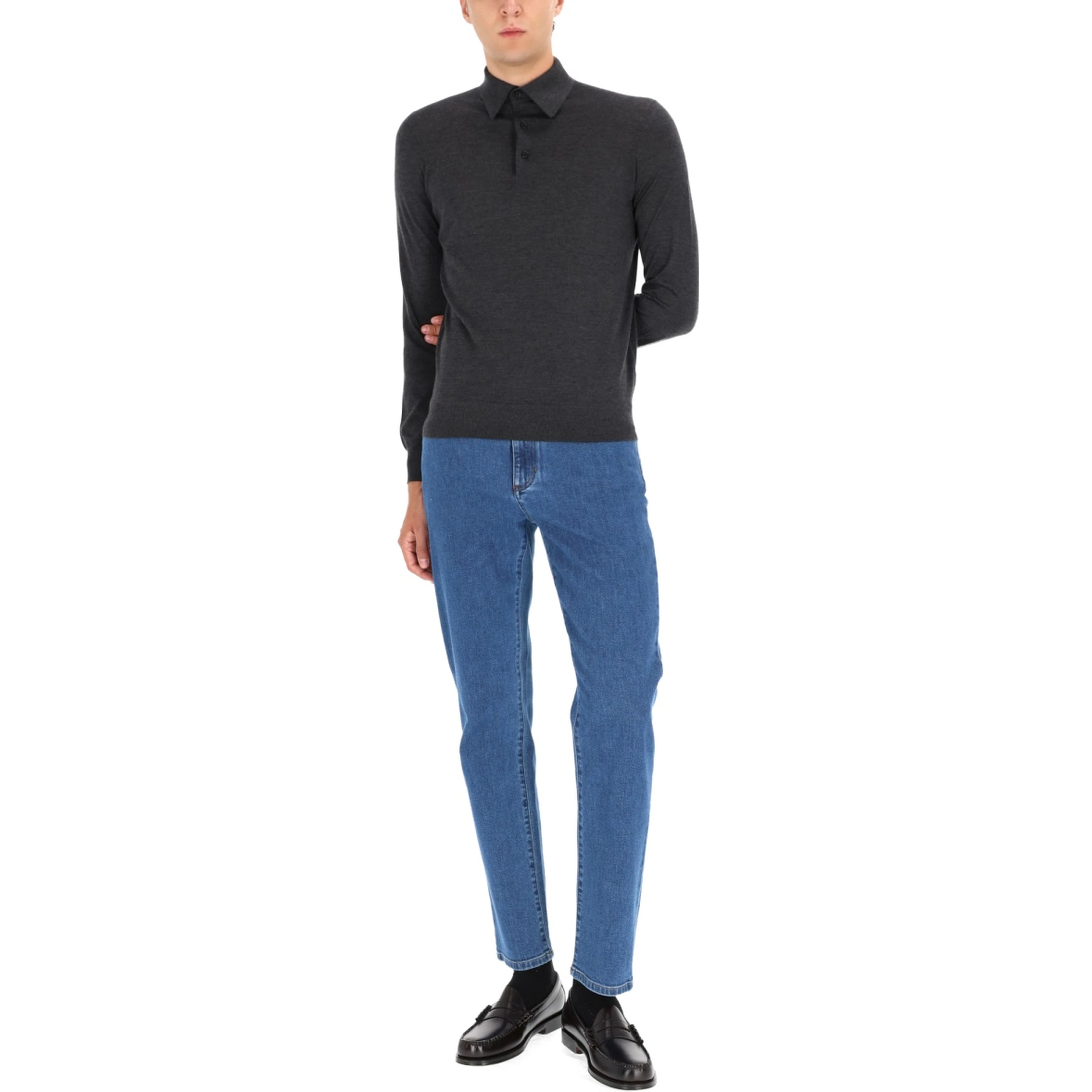CASHMERE POLO SHIRT