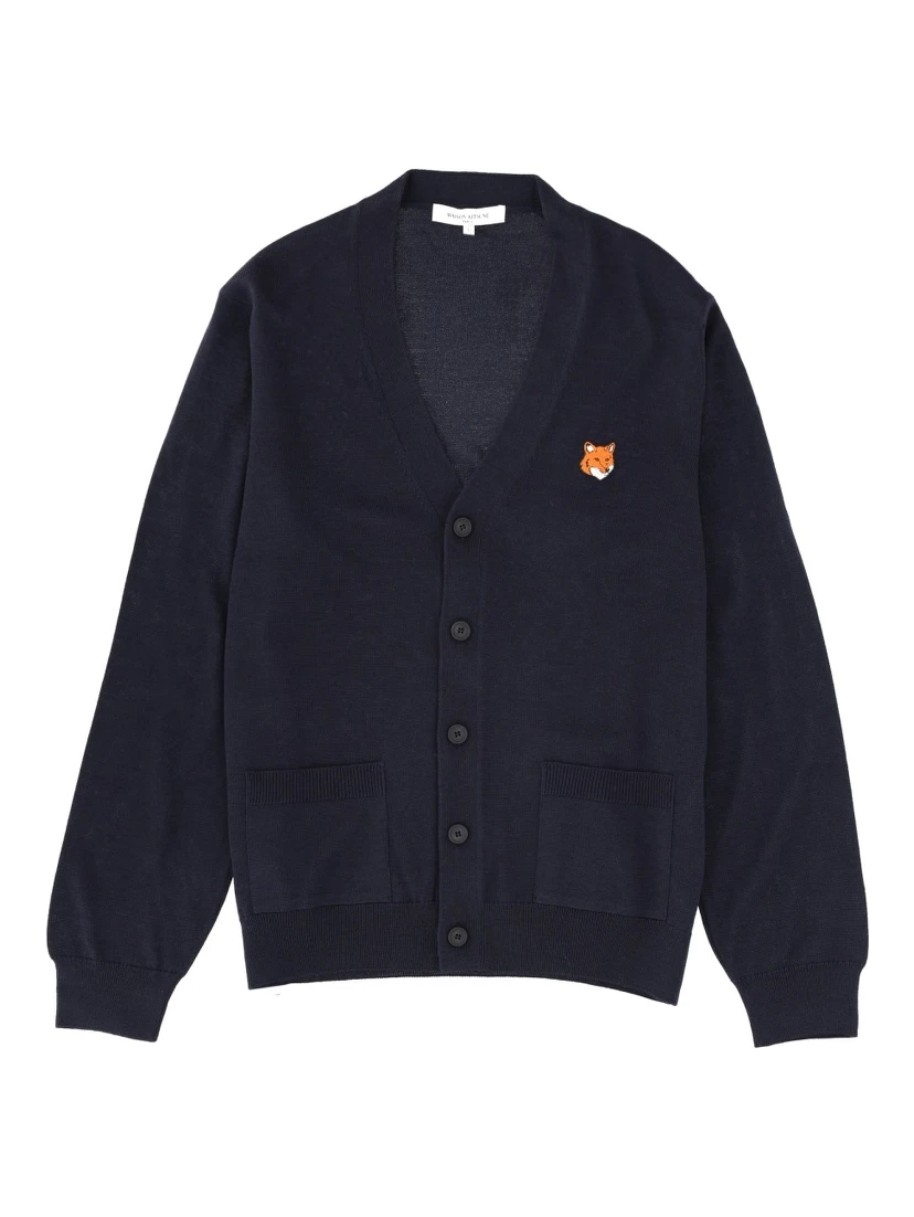 "FOX HEAD" CARDIGAN