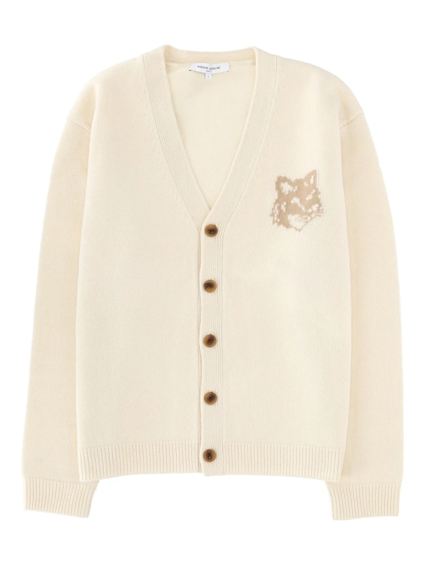 "FOX HEAD" CARDIGAN