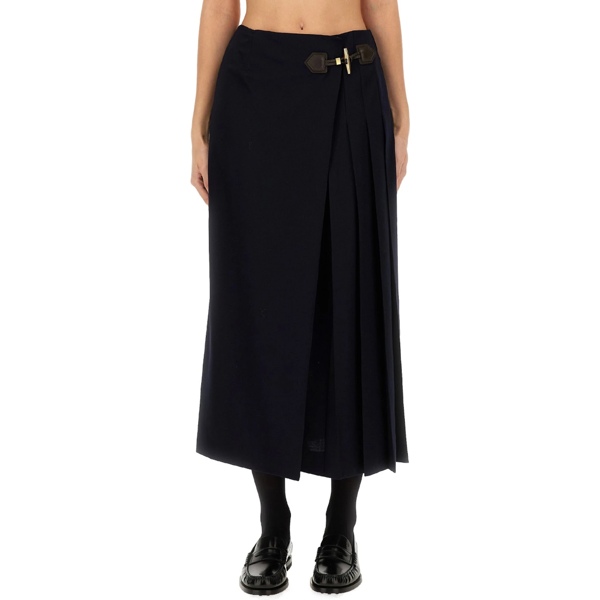 MIDI SKIRT WITH TOGGLE