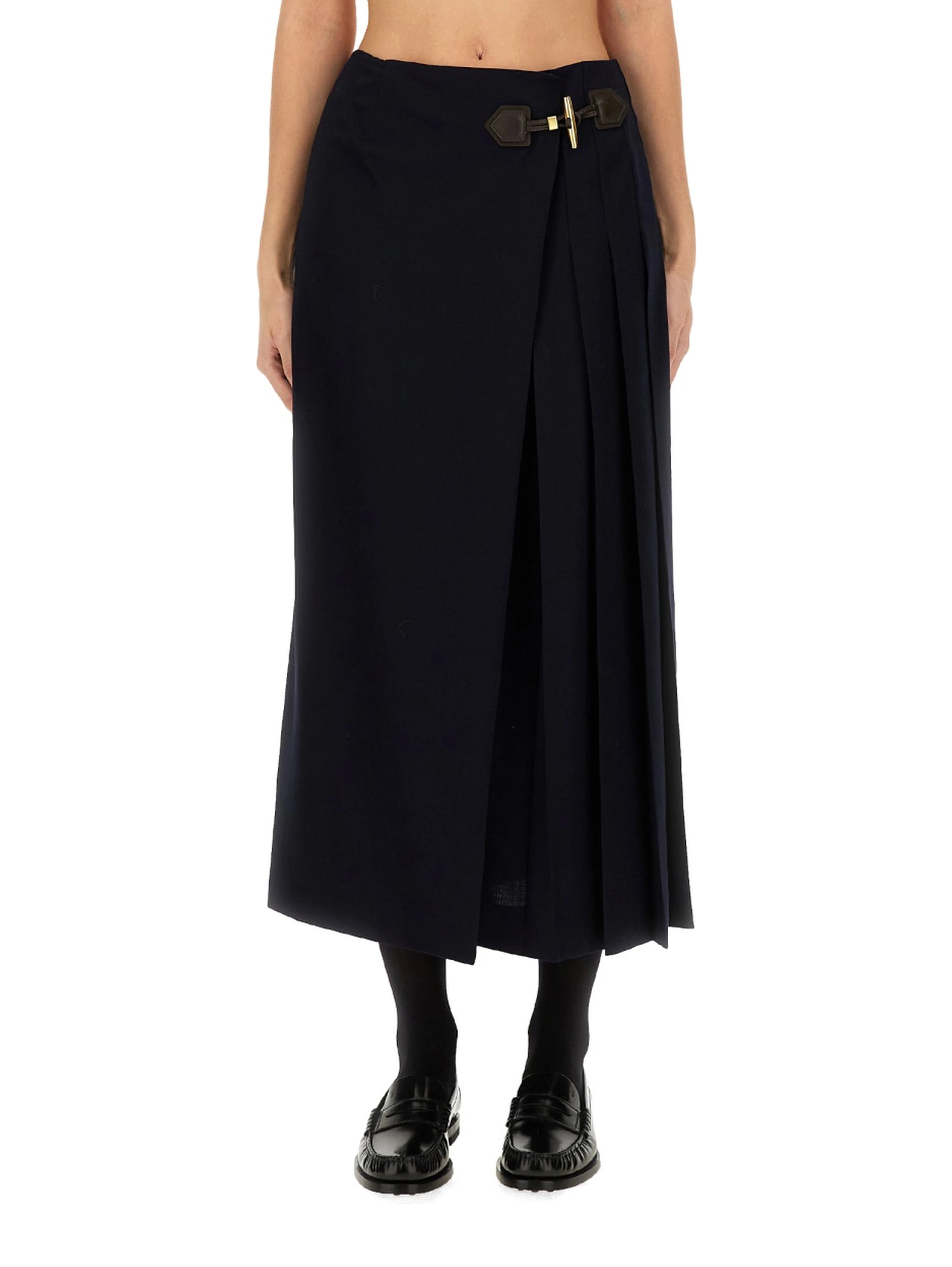 MIDI SKIRT WITH TOGGLE