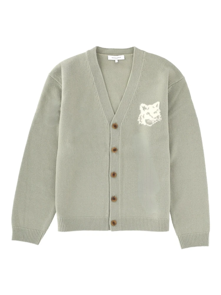 "FOX HEAD" CARDIGAN