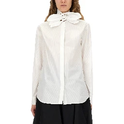COTTON POPLIN JACQUARD SHIRT
