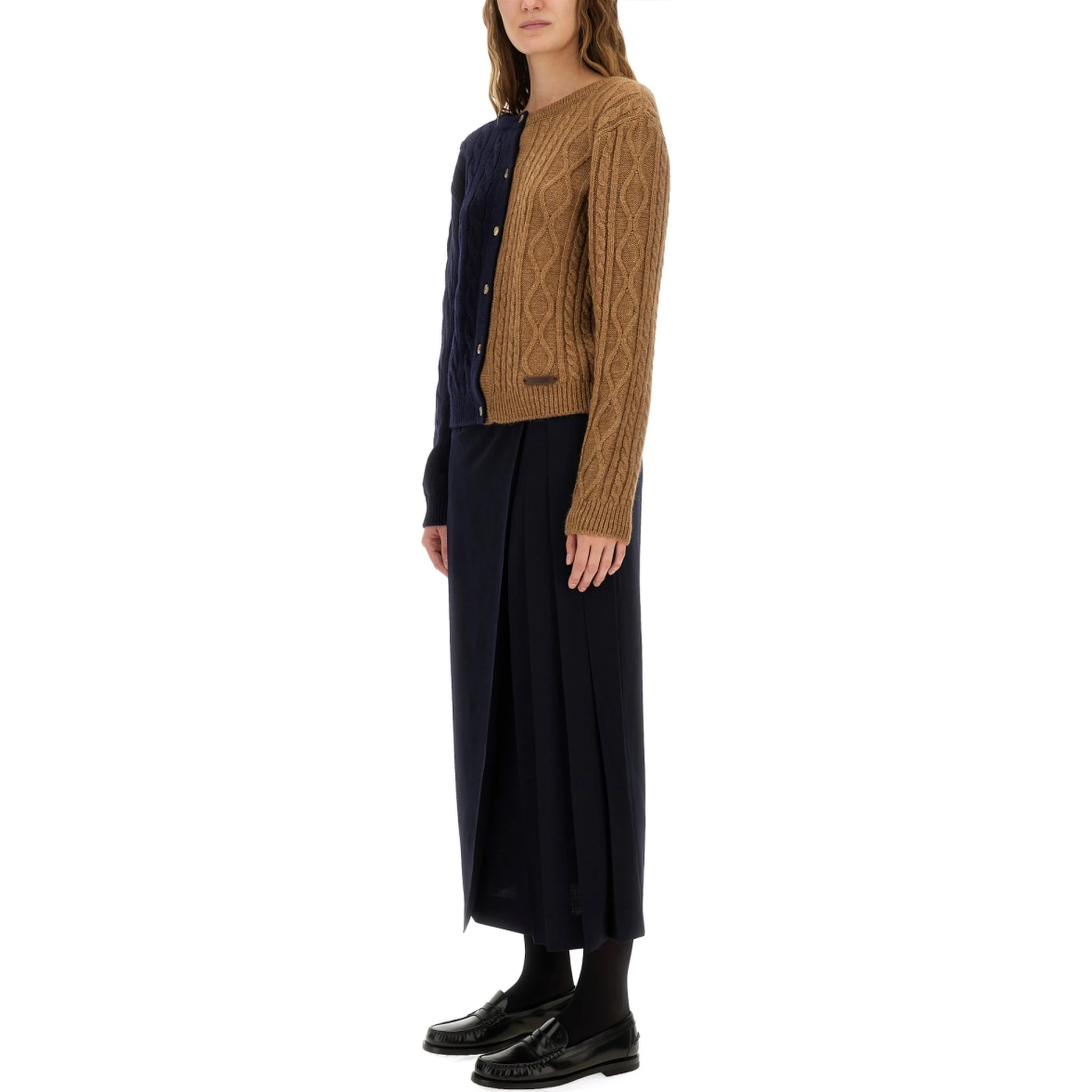 MIDI SKIRT WITH TOGGLE