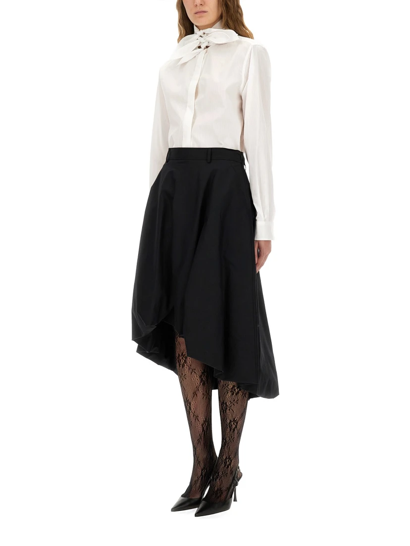 COTTON POPLIN JACQUARD SHIRT