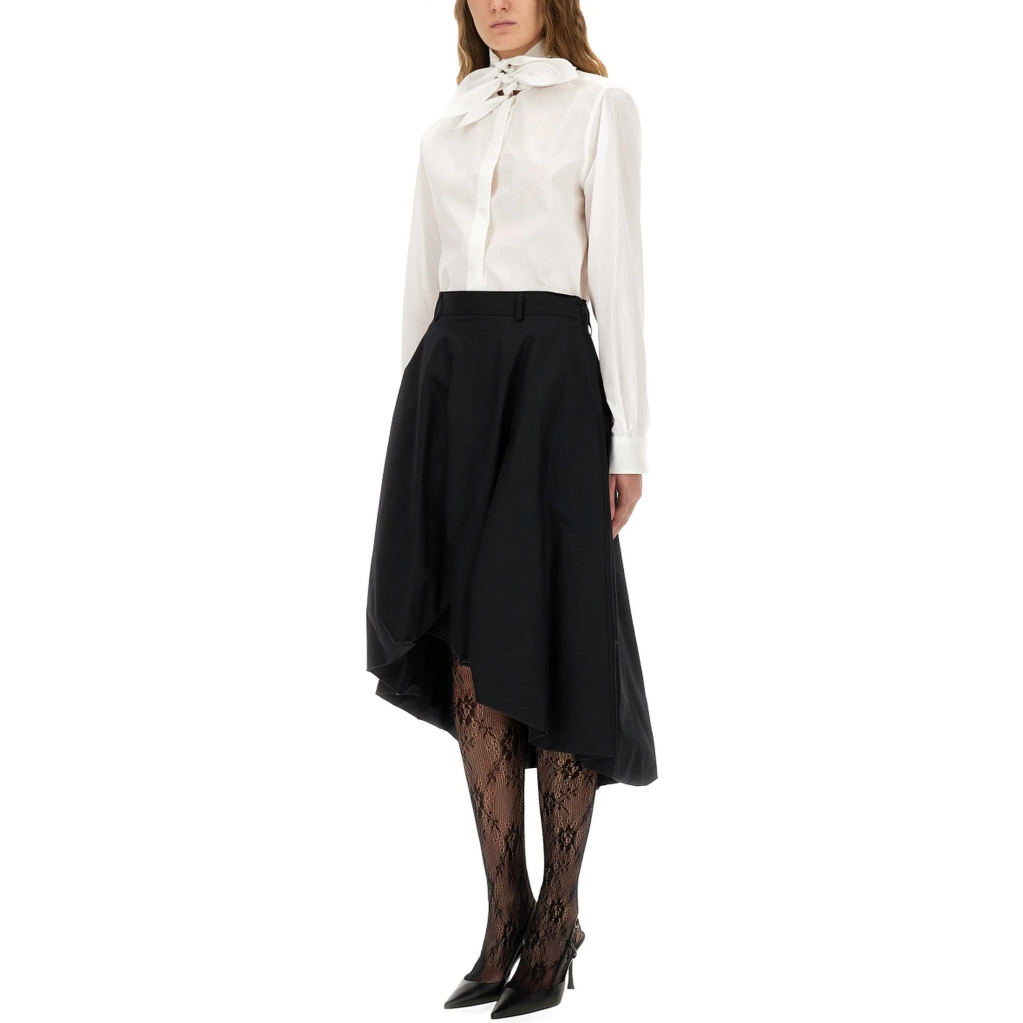 COTTON POPLIN JACQUARD SHIRT