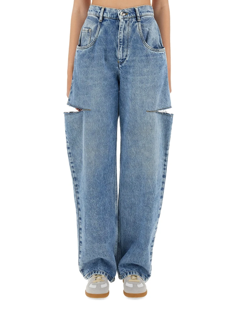 JEANS WITH CUT OUT DETAIL