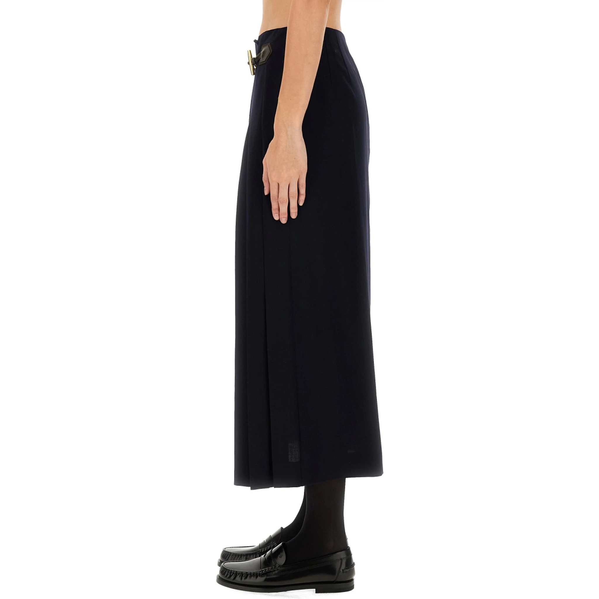 MIDI SKIRT WITH TOGGLE