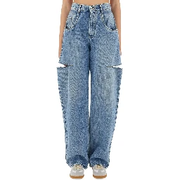 JEANS WITH CUT OUT DETAIL