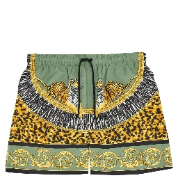 "WILD CATS" BEACH BERMUDA SHORTS