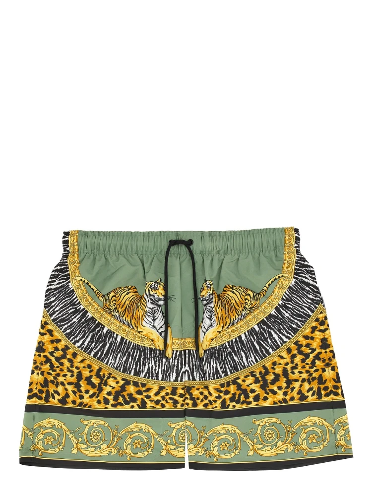 "WILD CATS" BEACH BERMUDA SHORTS