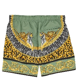 "WILD CATS" BEACH BERMUDA SHORTS
